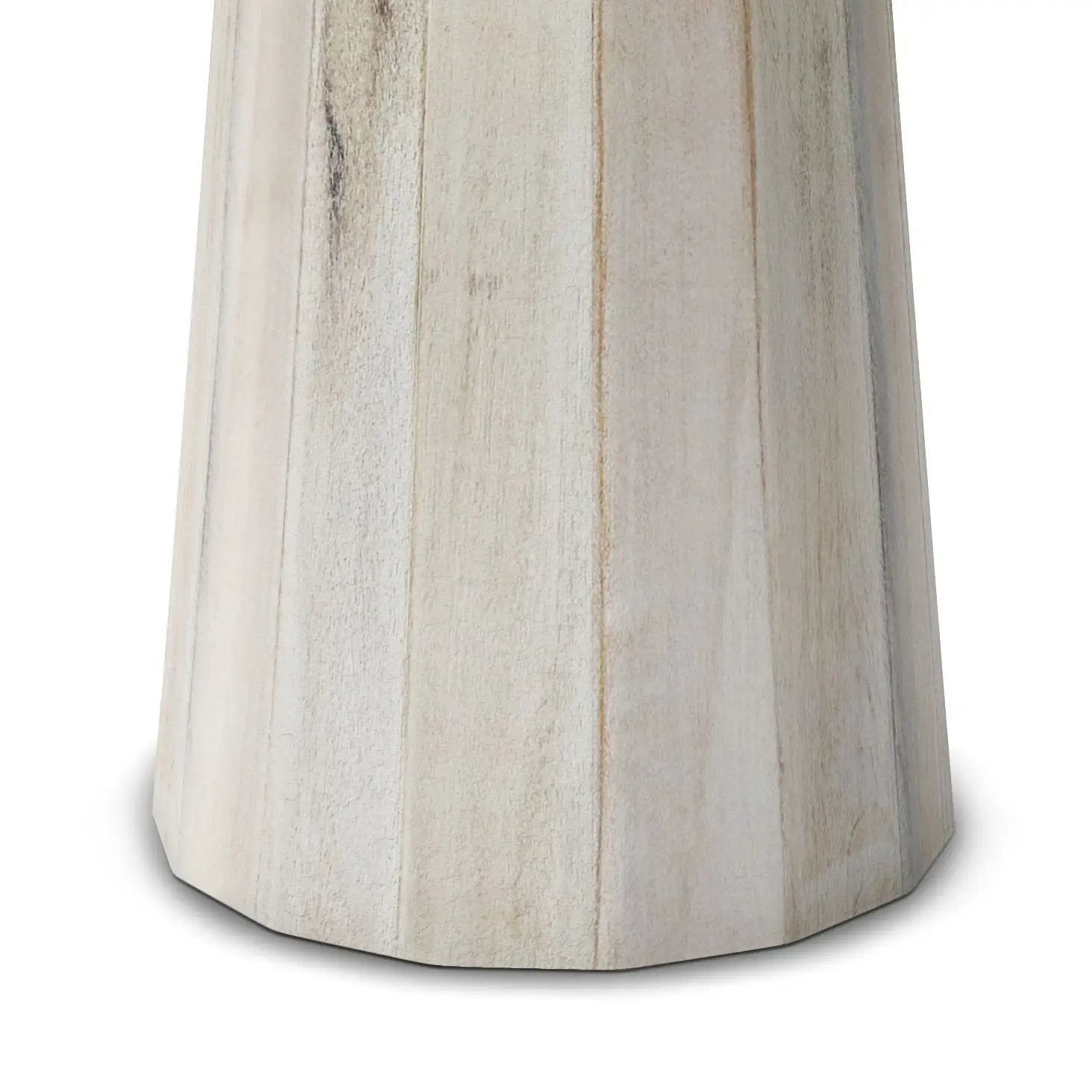 Dayton handcrafted wooden accent table leg in whitewash finish Unique Piece Furniture on Tampa Home & Garden Store