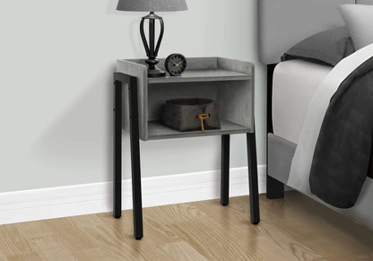 Accent Side Table, Reclaimed Wood Look, 2-Tier