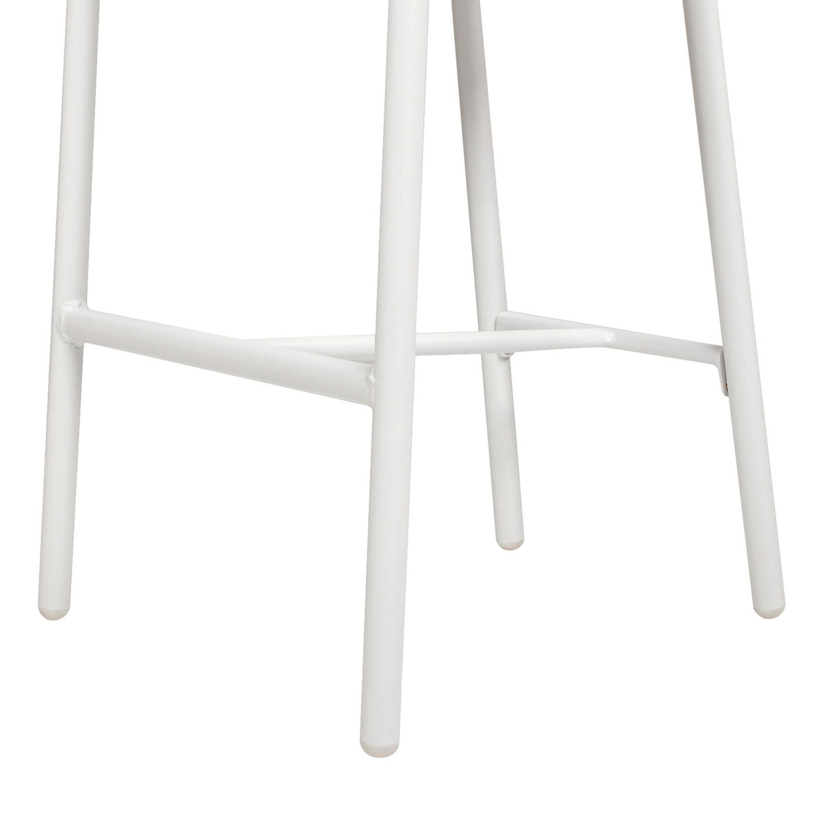 Optic White Rope Barrel Low Back Patio Counter Stool Set of 2, weather-resistant, HouseOfZazla on Tampa Home & Garden Store