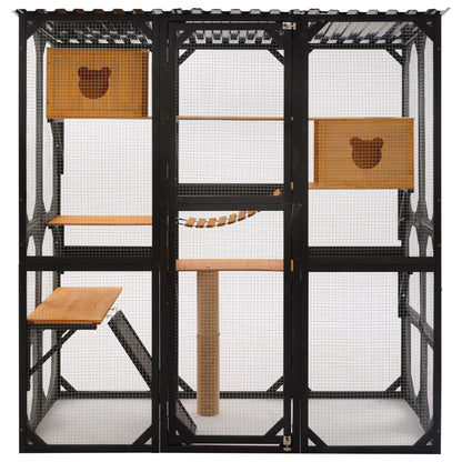 Multi Level Outdoor Cat Enclosure and Platform