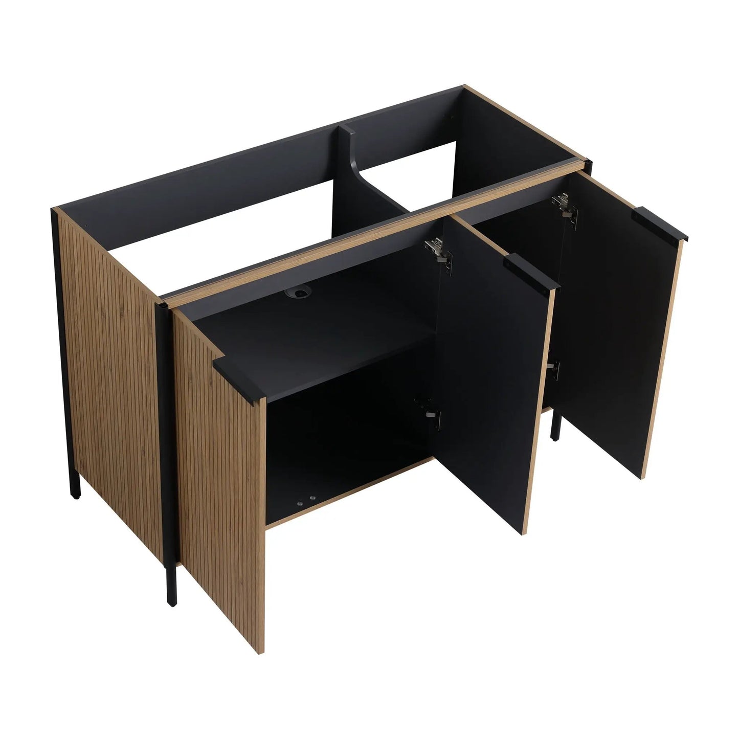 Contemporary Vanity with Adjustable Shelves