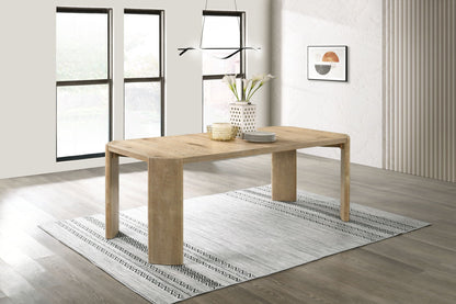 Extendable rectangular dining table in oak finish by HouseOfZazla on Tampa Home & Garden Store