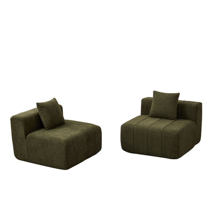 Symmetrical Modular Sofa And Piano Key Design