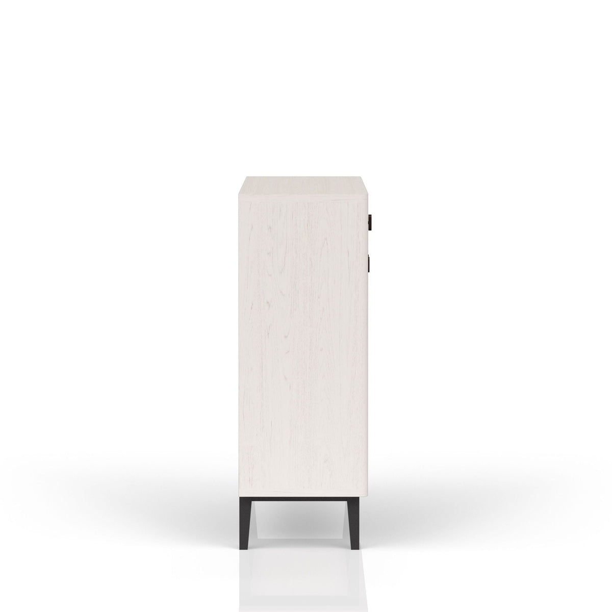 Bar cabinet white with pecan top, large storage, HouseOfZazla accent cabinet on Tampa Home & Garden Store
