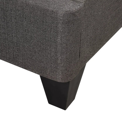 Upholstered Platform Bed Base Mattress Foundation