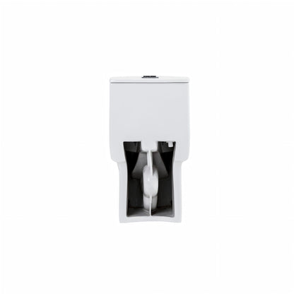 Elegant White One Piece Toilet with Tornado Dual Flush by HouseOfZazla, tank top view on Tampa Home & Garden Store