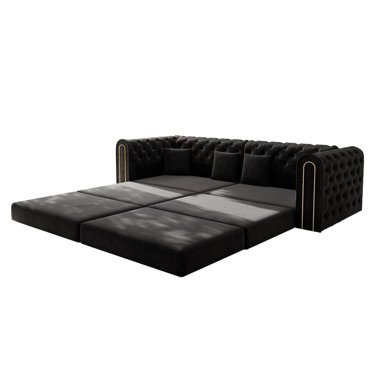 3 In 1 Convertible Sofa and Ottoman Bed