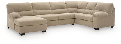 SimpleJoy beige corduroy stationary sectional sofa by Unique Piece Furniture on Tampa Home & Garden Store