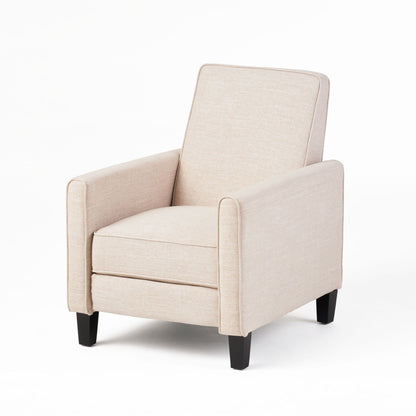 Upholstered Push Back Recliner Chair and Lounge