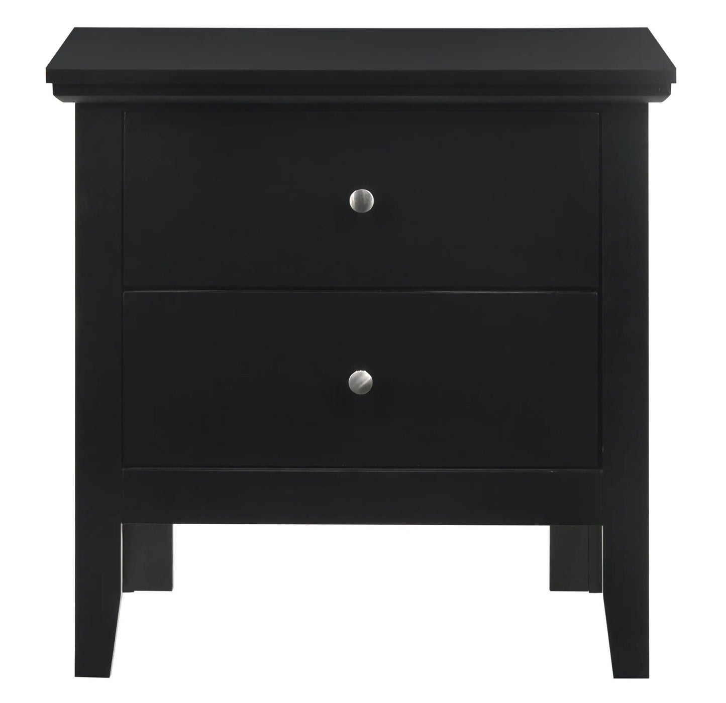 English Dovetailed Drawers Nightstand black with metal knob by Unique Piece Furniture on Tampa Home & Garden Store