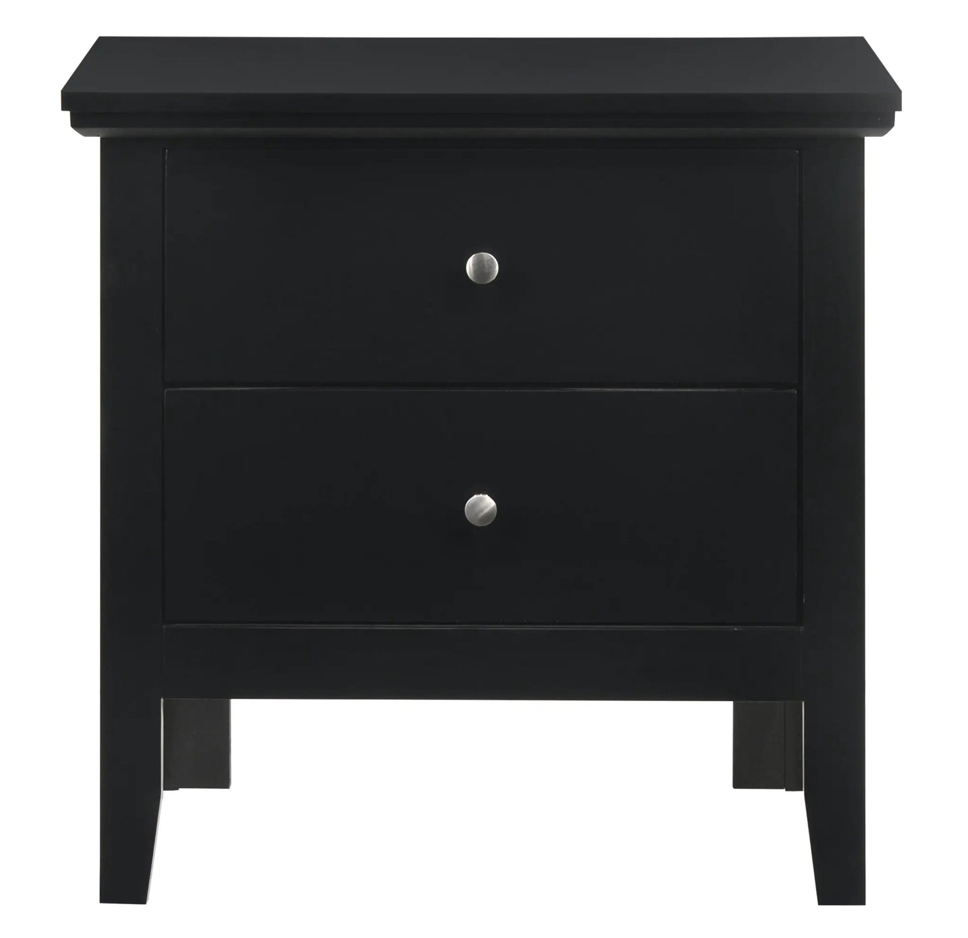English Dovetailed Drawers Nightstand black with metal knob by Unique Piece Furniture on Tampa Home & Garden Store