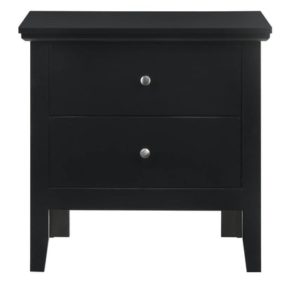 English Dovetailed Drawers Nightstand black with metal knob by Unique Piece Furniture on Tampa Home & Garden Store