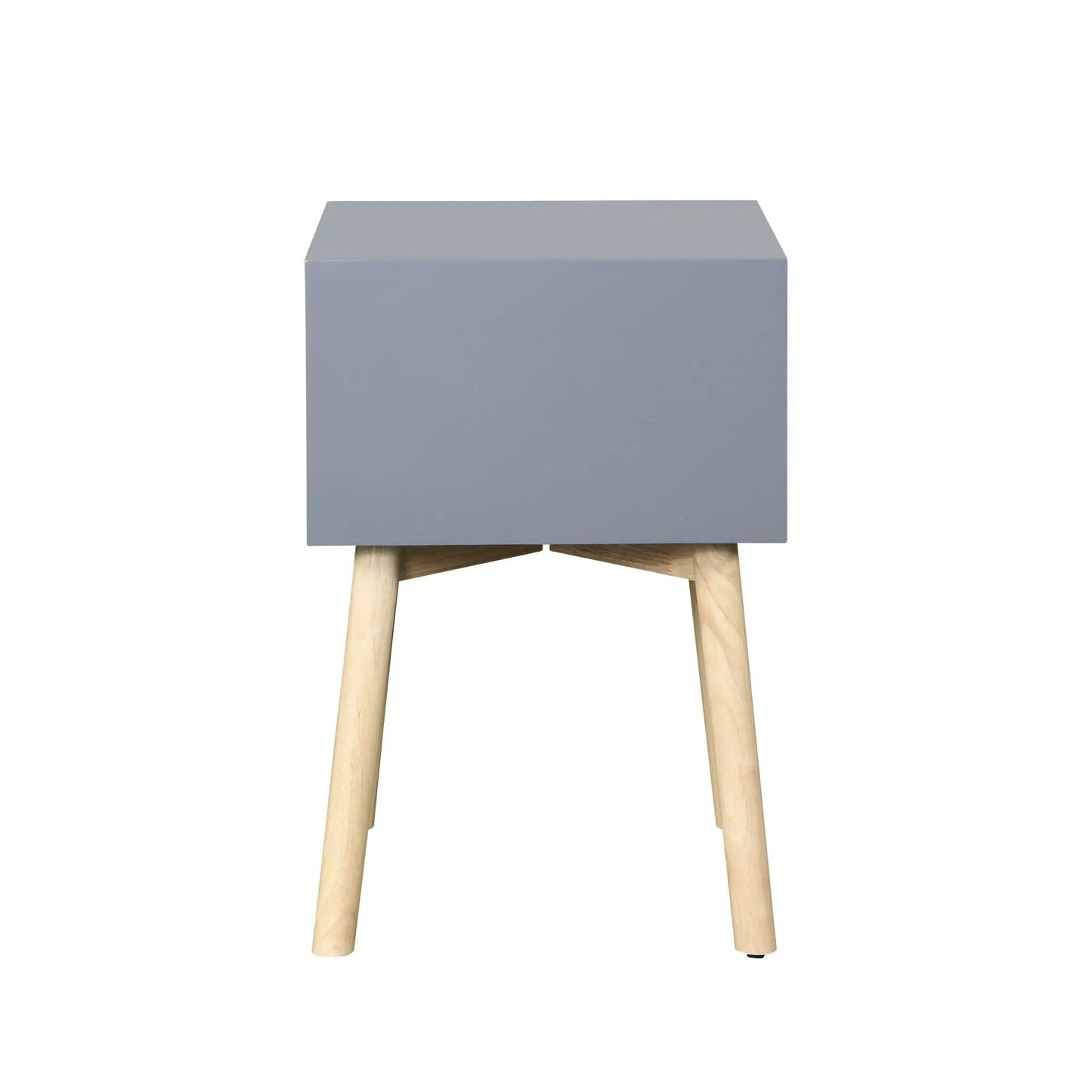 Side Table With Two Drawers Mid Century Modern