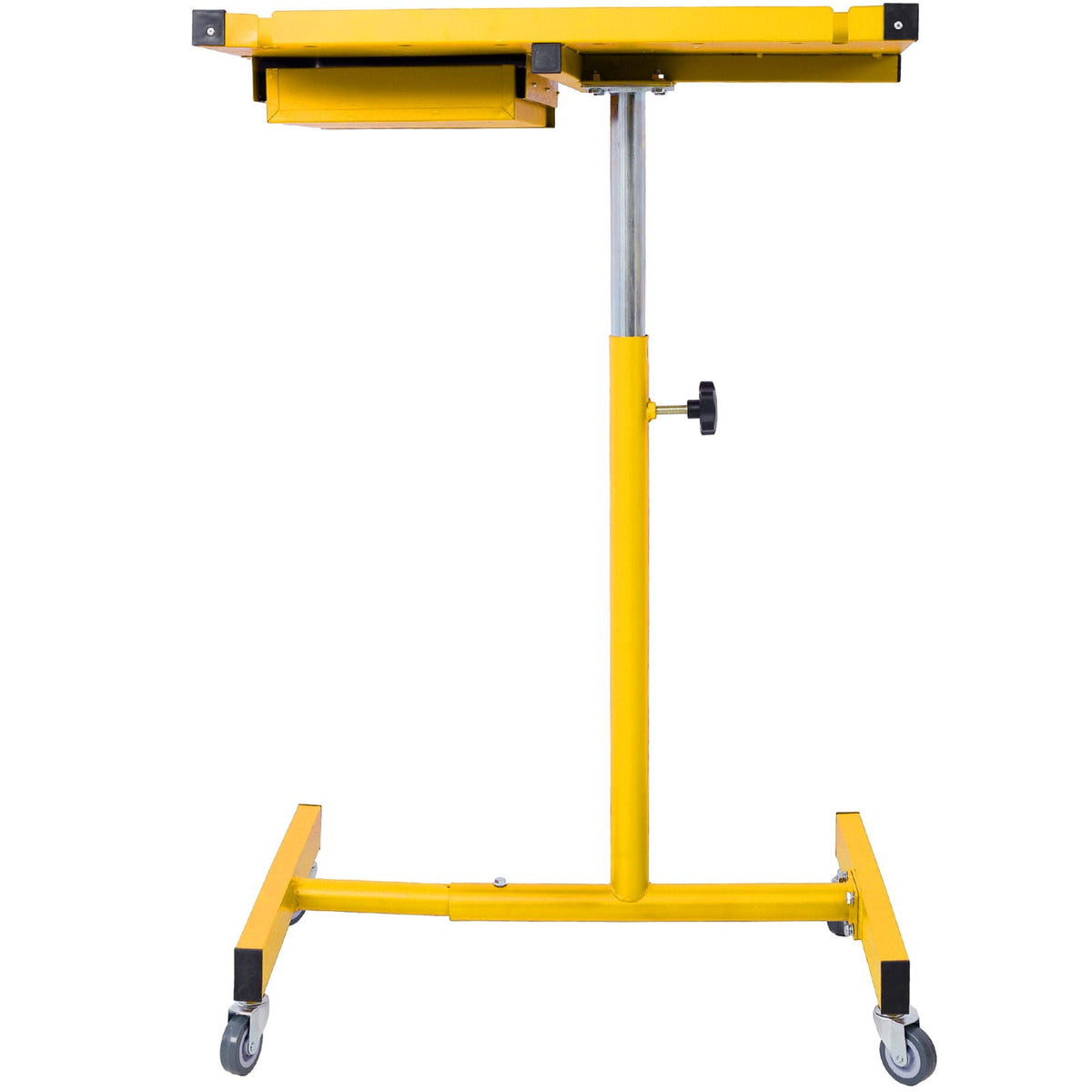 Adjustable tear-down work table with drawer yellow metal stand with caster wheels on Tampa Home & Garden Store