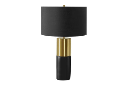 Table lamp black shade with gold stem by HouseOfZazla on Tampa Home & Garden Store