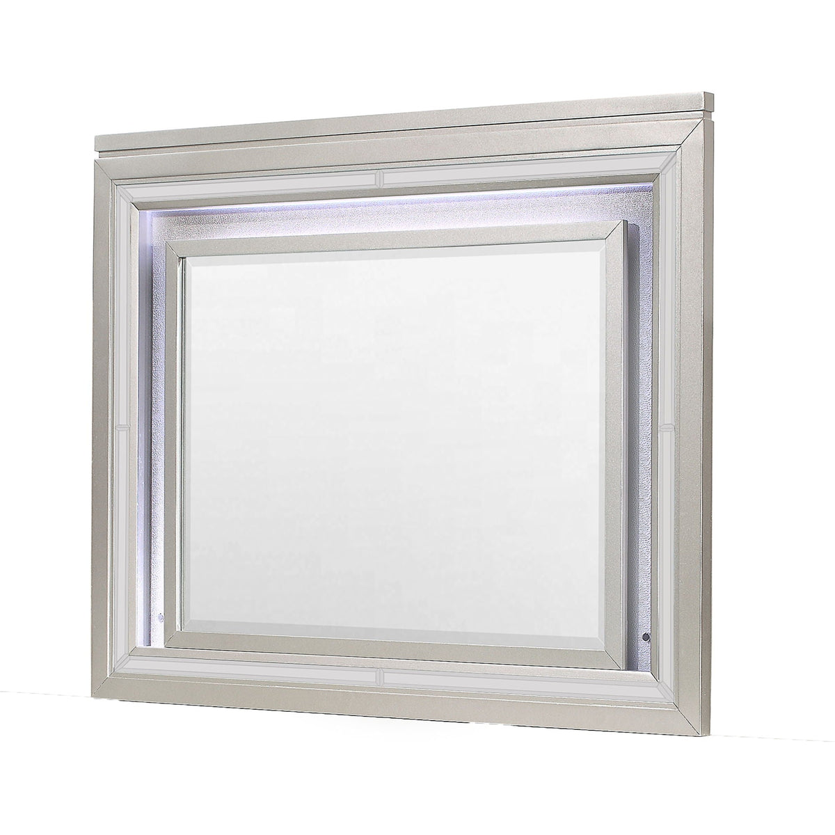 Glam Mirror with LED Light – Champagne frame, HouseOfZazla wall mirror on Tampa Home & Garden Store
