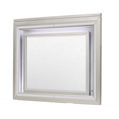 Glam Mirror with LED Light – Champagne frame, HouseOfZazla wall mirror on Tampa Home & Garden Store