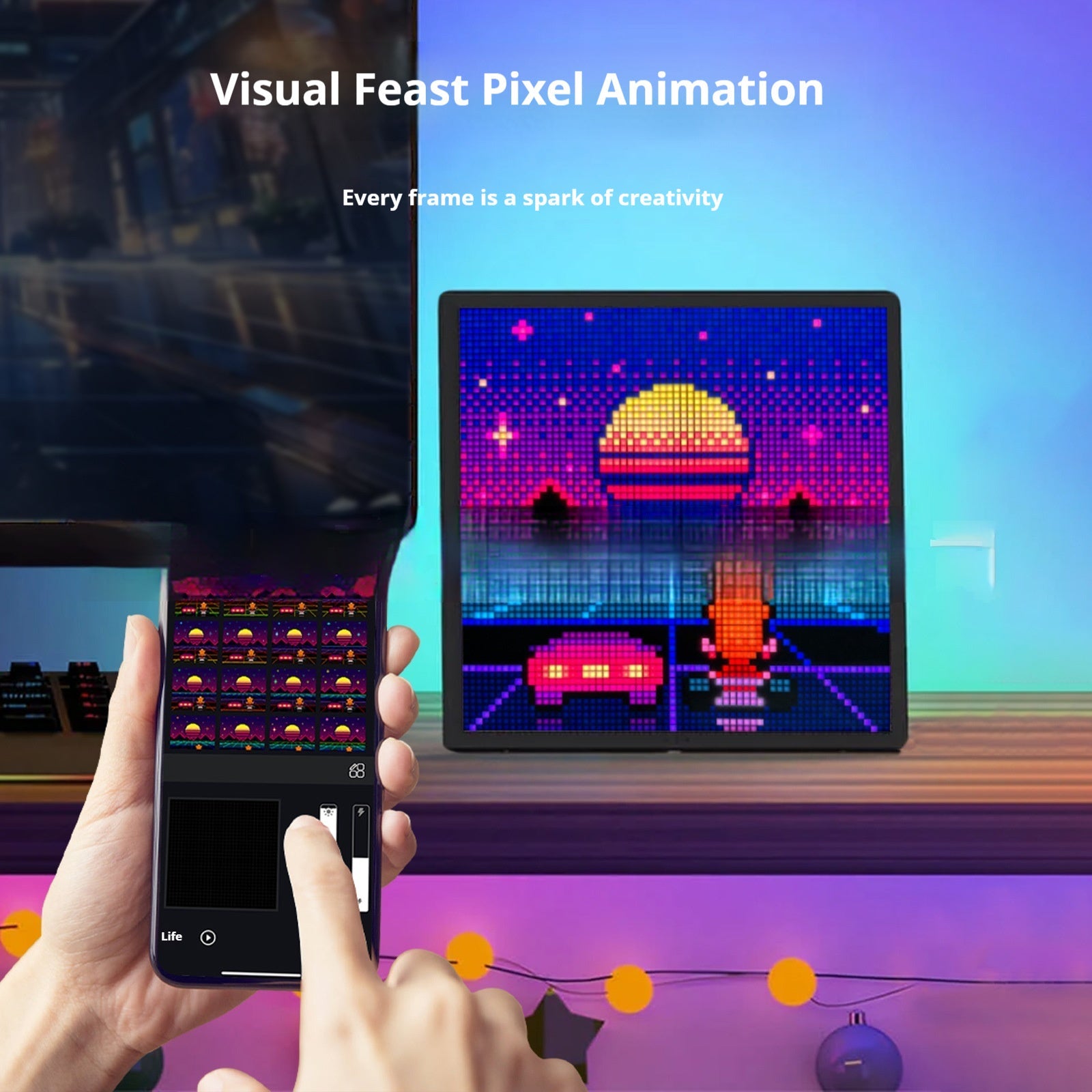 Bluetooth Game Table LED Pixel Screen desktop decoration with graffiti art, Sell My Stuff on Tampa Home & Garden Store