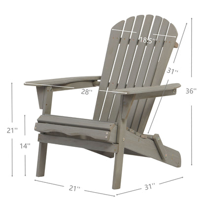 Oversized Folding Adirondack Chair for Patio