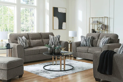 Olten stationary chair & ottoman set in gray fabric from Unique Piece Furniture on Tampa Home & Garden Store