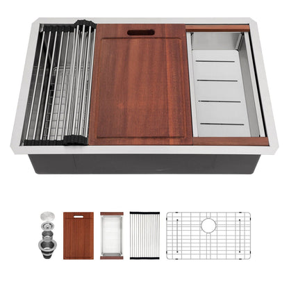 Stainless Steel Undermount Workstation Sink