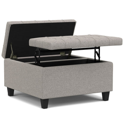 Harrison Upholstered Coffee Table Storage Ottoman