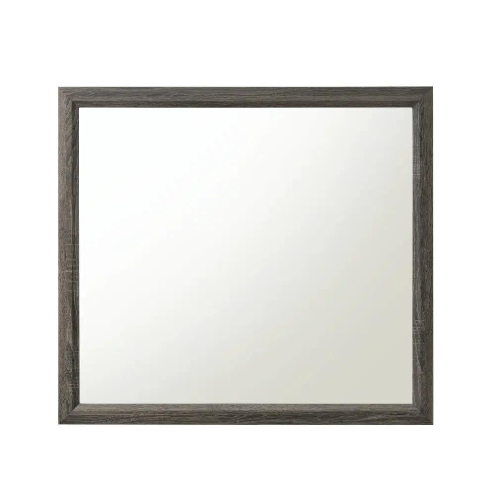 Valdemar Weathered Gray Mirror with wood frame by Unique Piece Furniture on Tampa Home & Garden Store