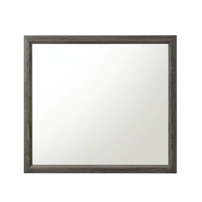 Valdemar Weathered Gray Mirror with wood frame by Unique Piece Furniture on Tampa Home & Garden Store