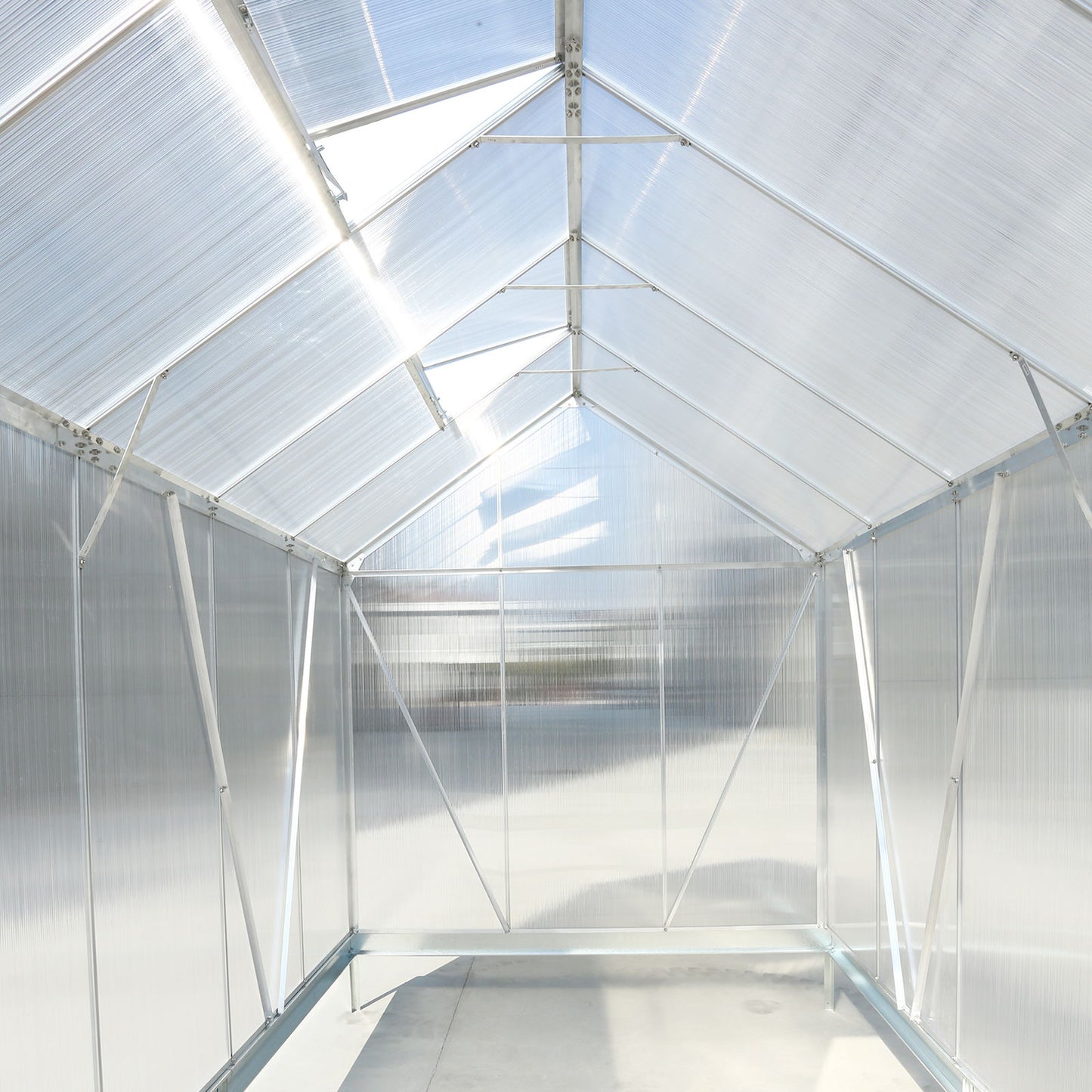 Heavy Duty Polycarbonate Greenhouse Kit and Door