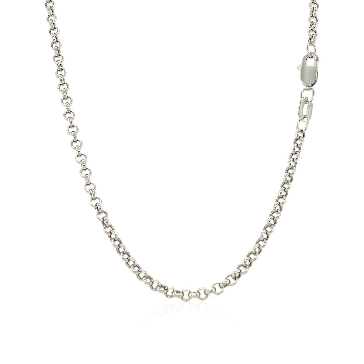 14k white gold rolo chain necklace 2.3mm by Bids.com on Tampa Home & Garden Store