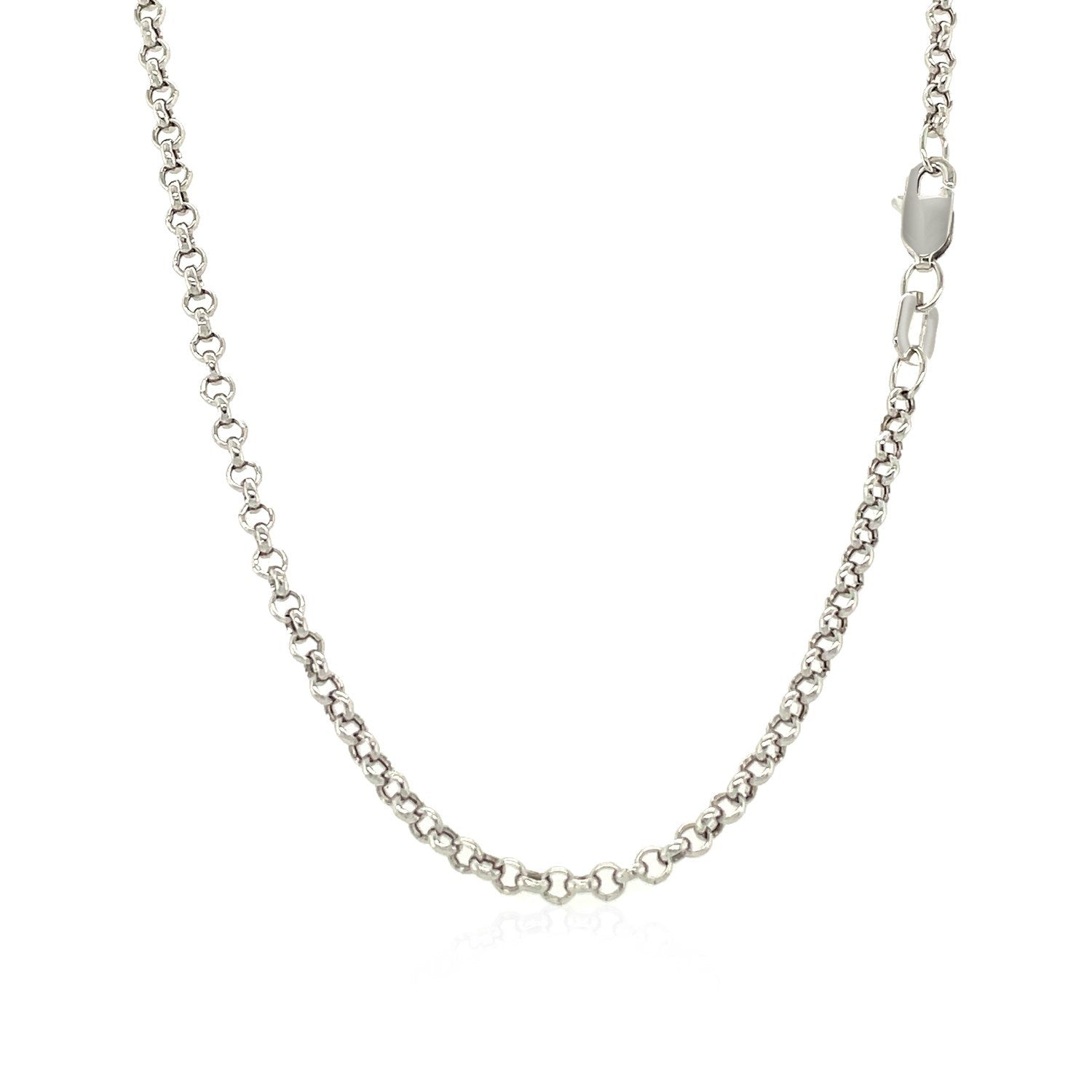 14k white gold rolo chain necklace 2.3mm by Bids.com on Tampa Home & Garden Store