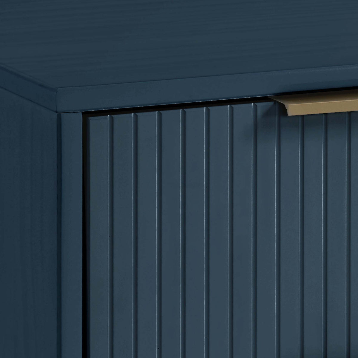 Granville nightstand with 2 drawers in dark blue solid wood by HouseOfZazla on Tampa Home & Garden Store