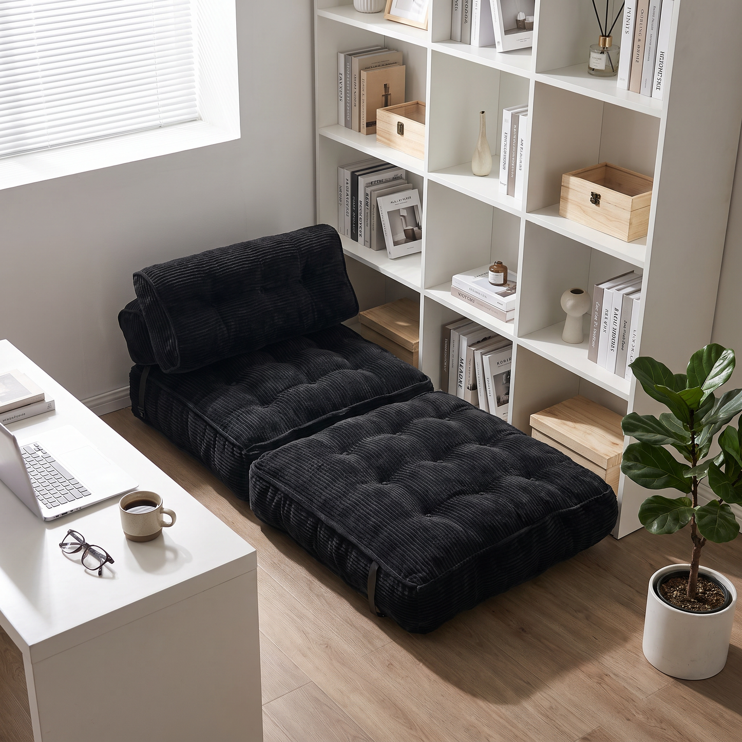 Corduroy Folding Sofa and Comfortable Bed