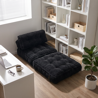 Corduroy Folding Sofa and Comfortable Bed