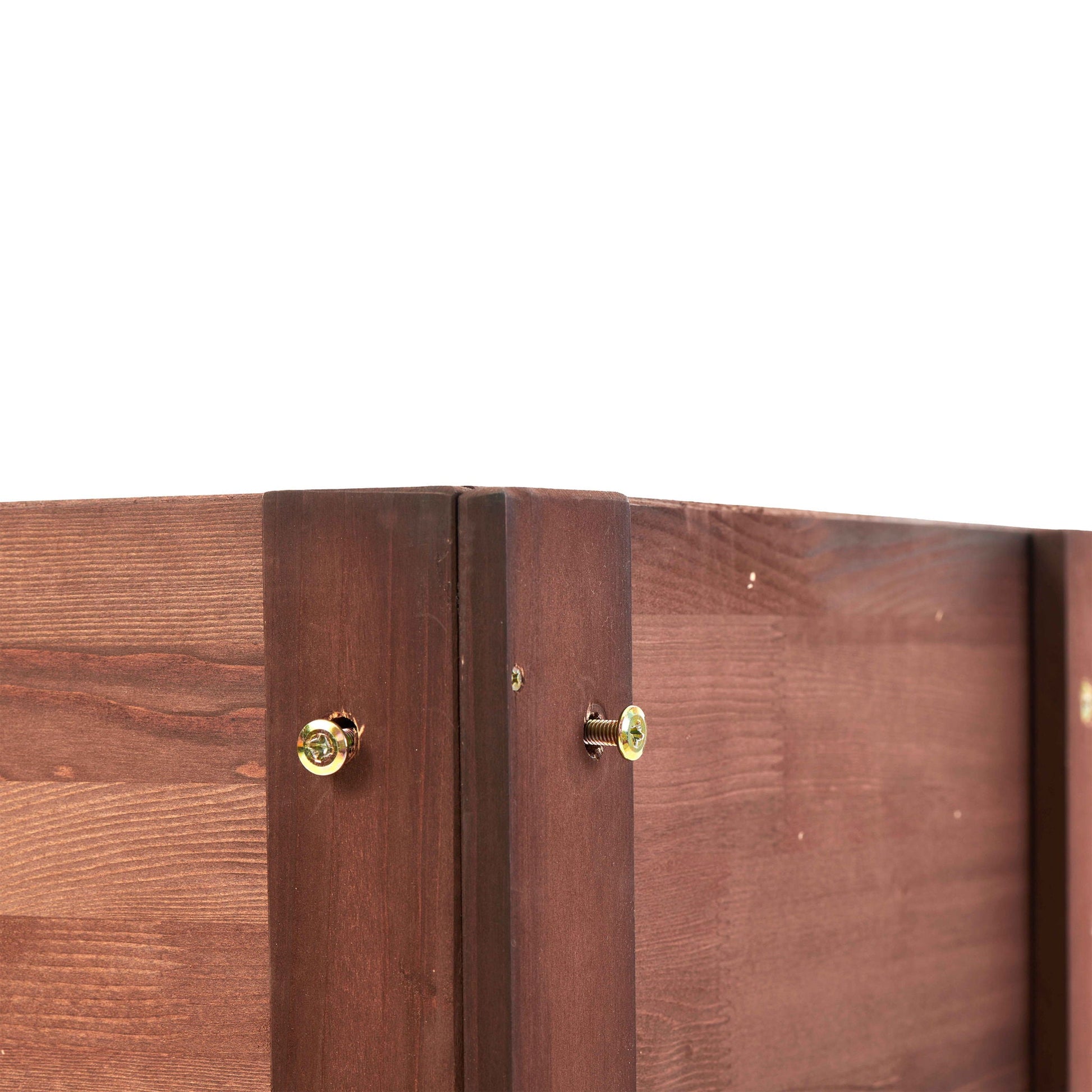 Raised garden bed with legs in dark brown wood for outdoor plants HouseOfZazla on Tampa Home & Garden Store