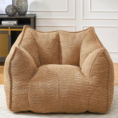 Comfortable Chenille Sofa Chairs by HouseOfZazla, tan textured upholstery with resilient foam on Tampa Home & Garden Store