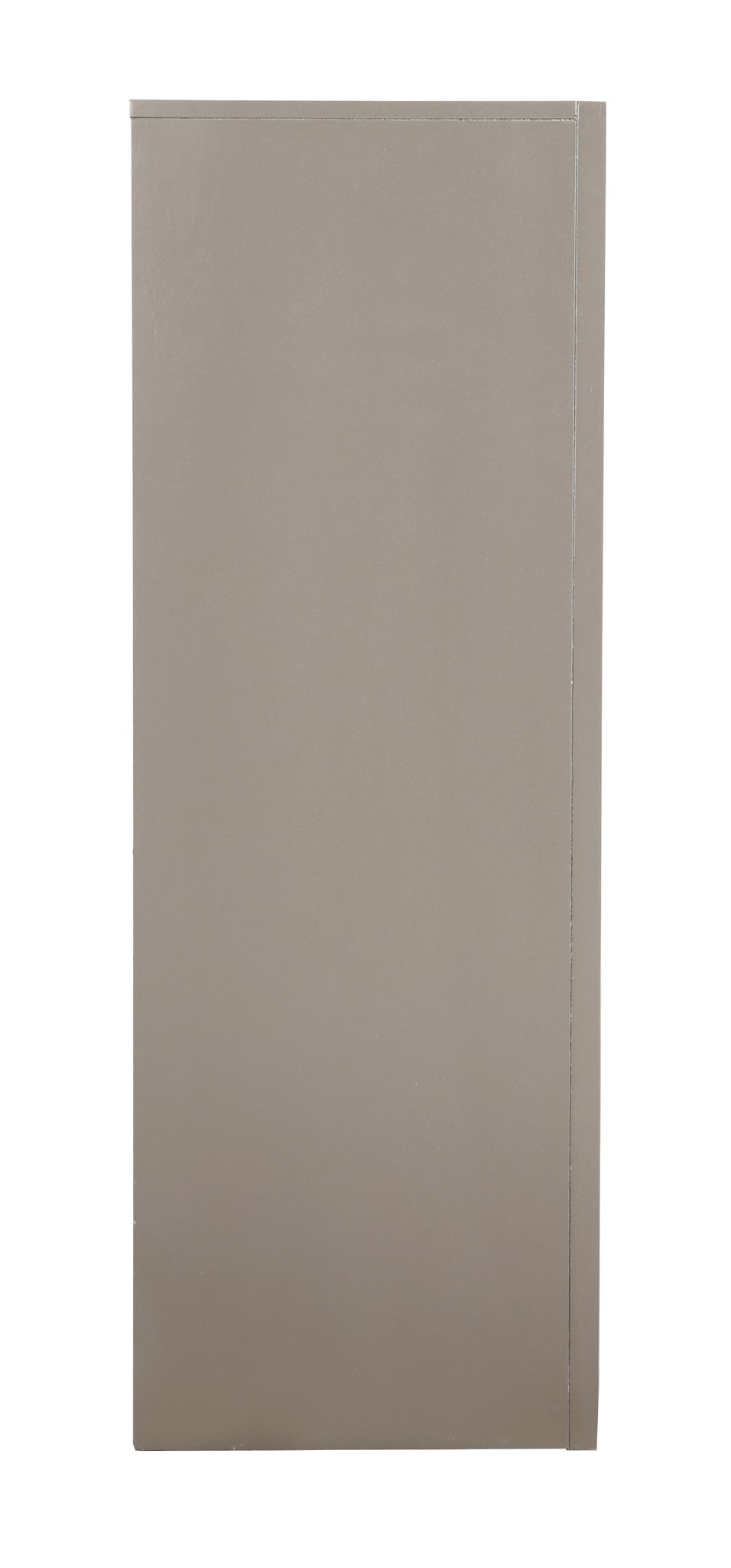 Accent Chest with Molded Resin Drawers - taupe panel, minimalist silhouette on Tampa Home & Garden Store