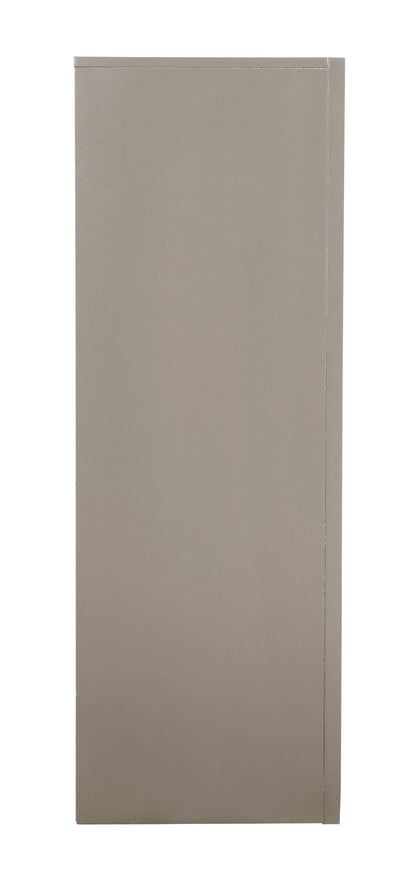 Accent Chest with Molded Resin Drawers - taupe panel, minimalist silhouette on Tampa Home & Garden Store