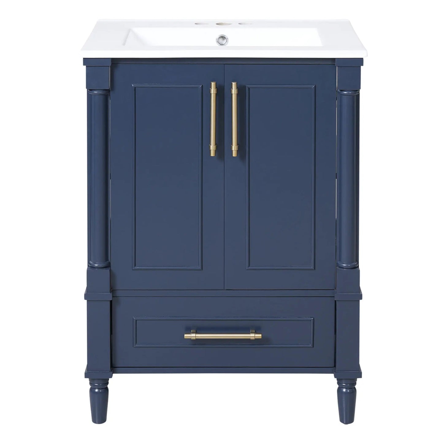 Bathroom Vanity With Ornate French Cylinder Legs