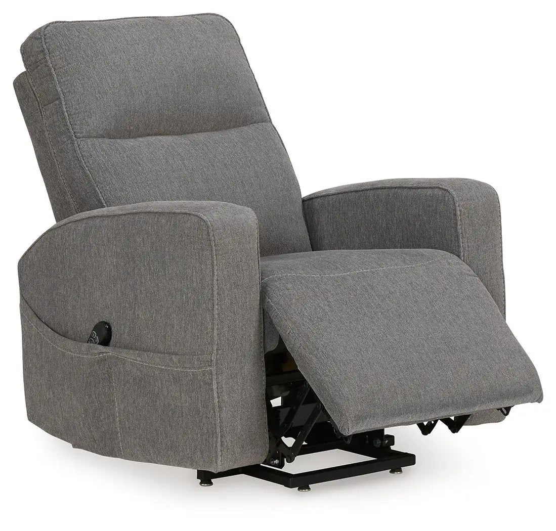 Starganza power lift recliner in gray fabric by Unique Piece Furniture on Tampa Home & Garden Store