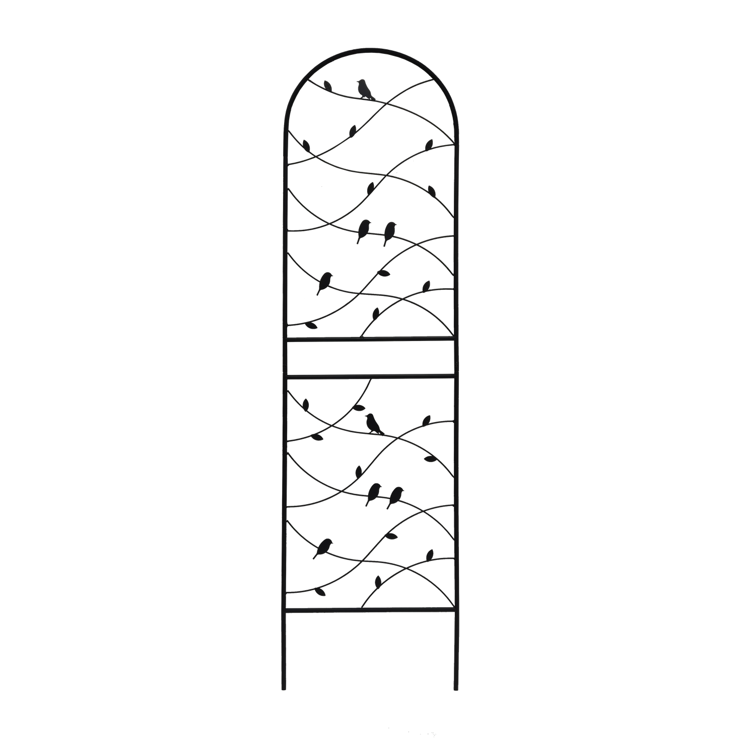 Two Rustproof Metal Garden Trellis and Supports