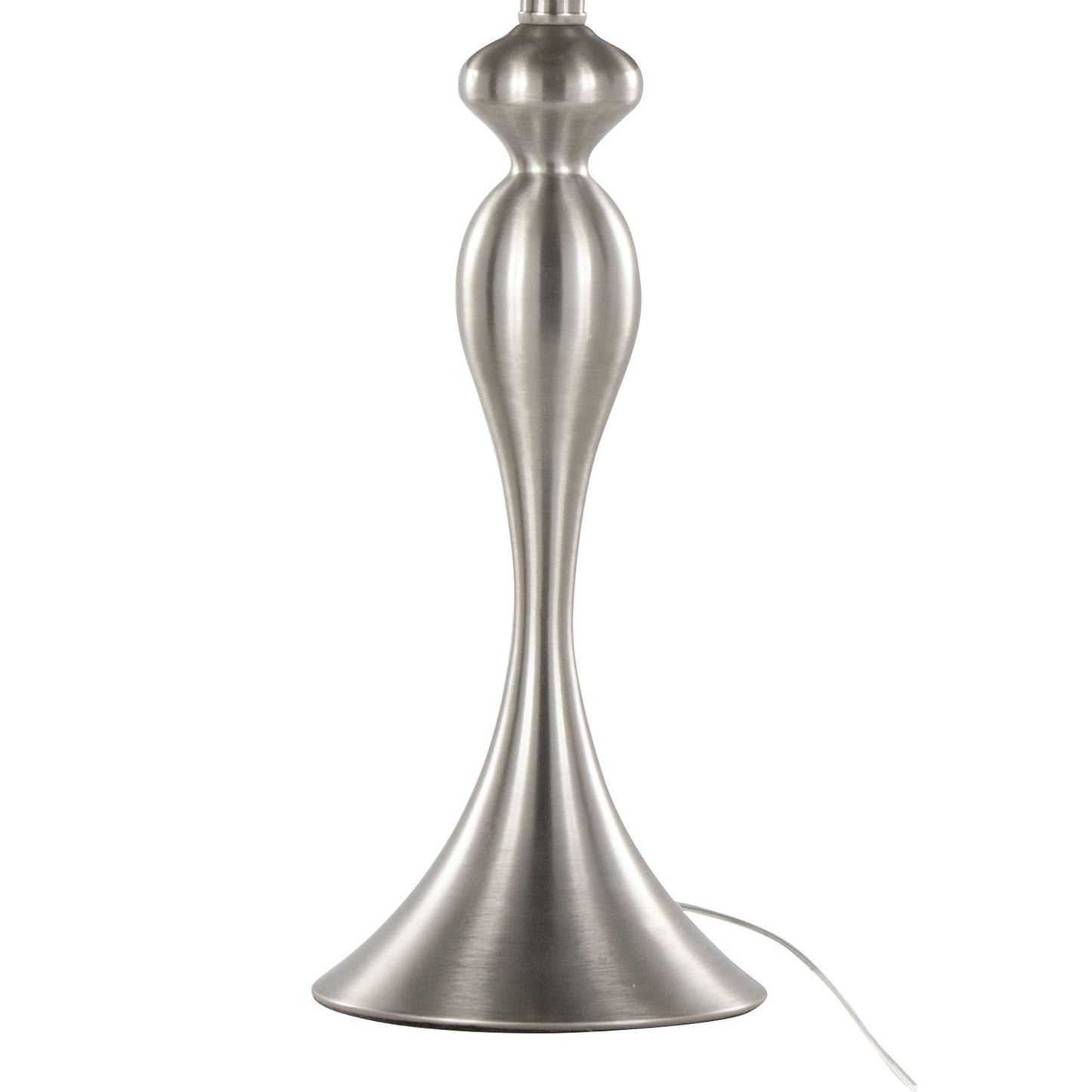 Ashland contemporary table lamp base in brushed nickel finish on Tampa Home & Garden Store