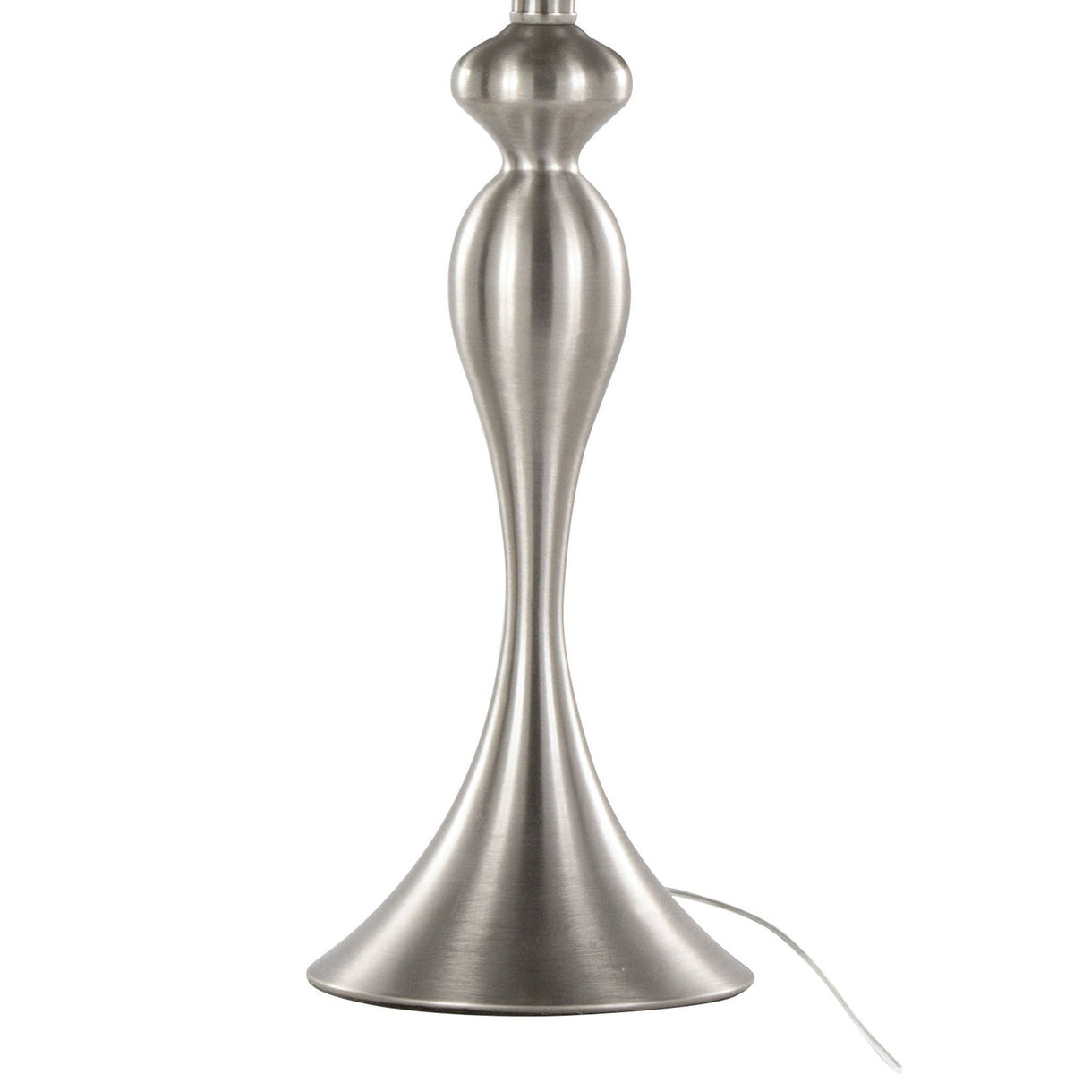 Ashland contemporary table lamp base in brushed nickel finish on Tampa Home & Garden Store