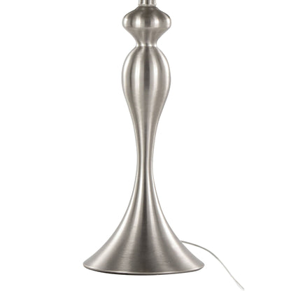 Ashland contemporary table lamp base in brushed nickel finish on Tampa Home & Garden Store