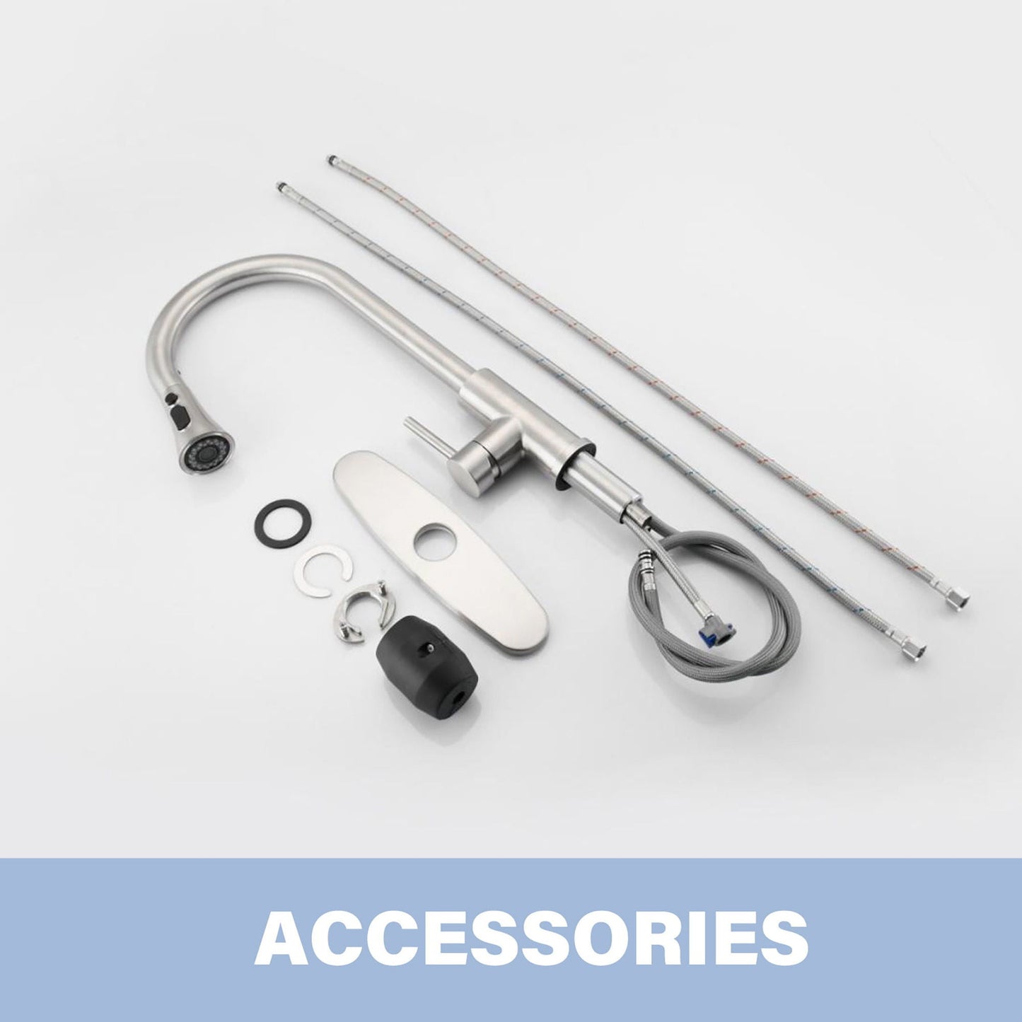 High Arc Kitchen Faucet and Pull Down Sprayer