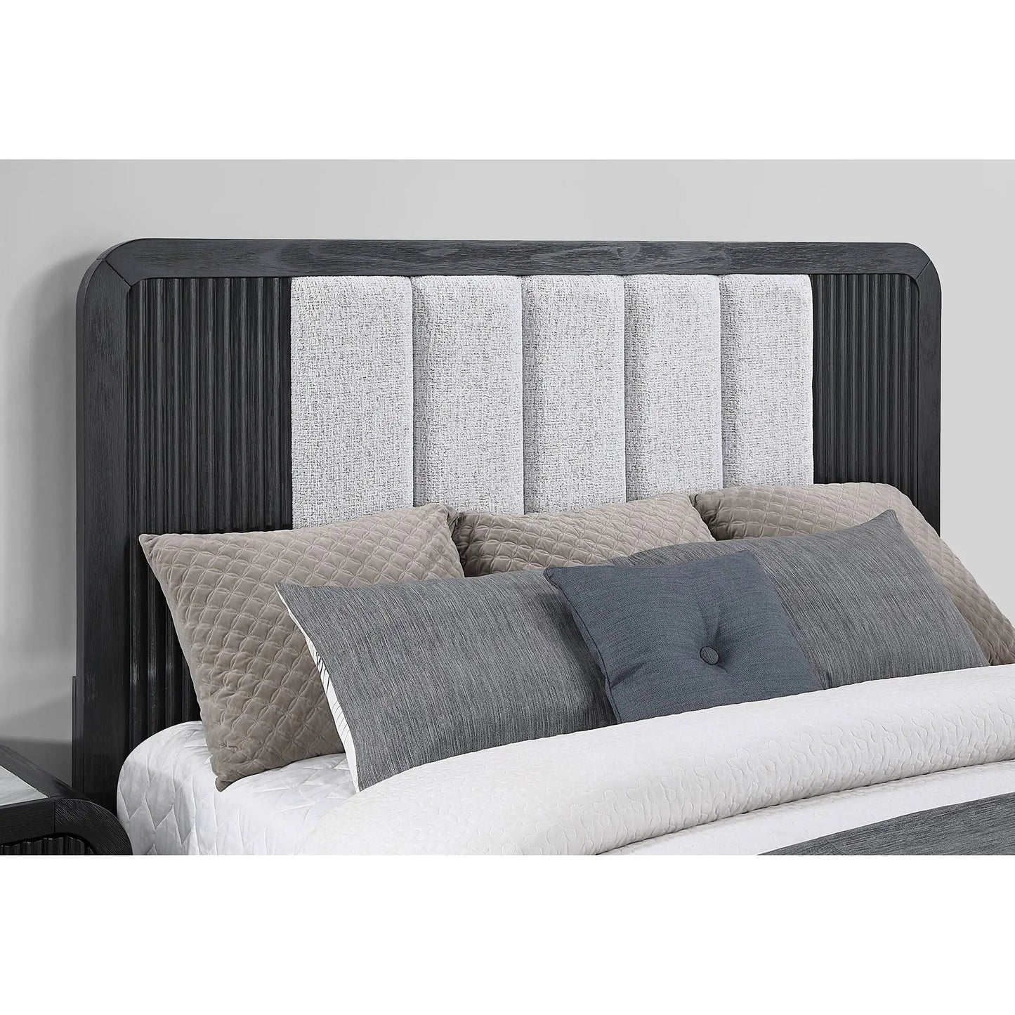 Beverly Bed With Fluted Detailing and Low Profile