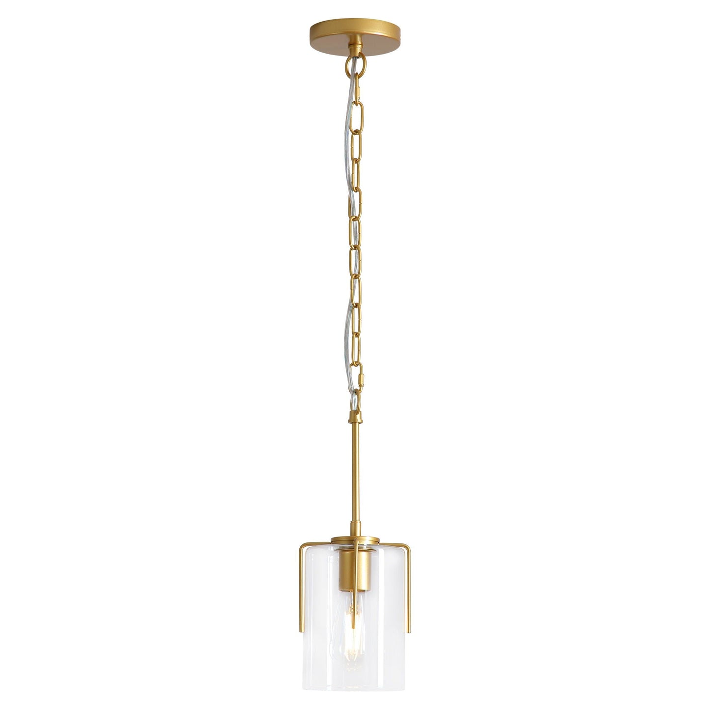 Adjustable Pendant Lighting with Wood Grain