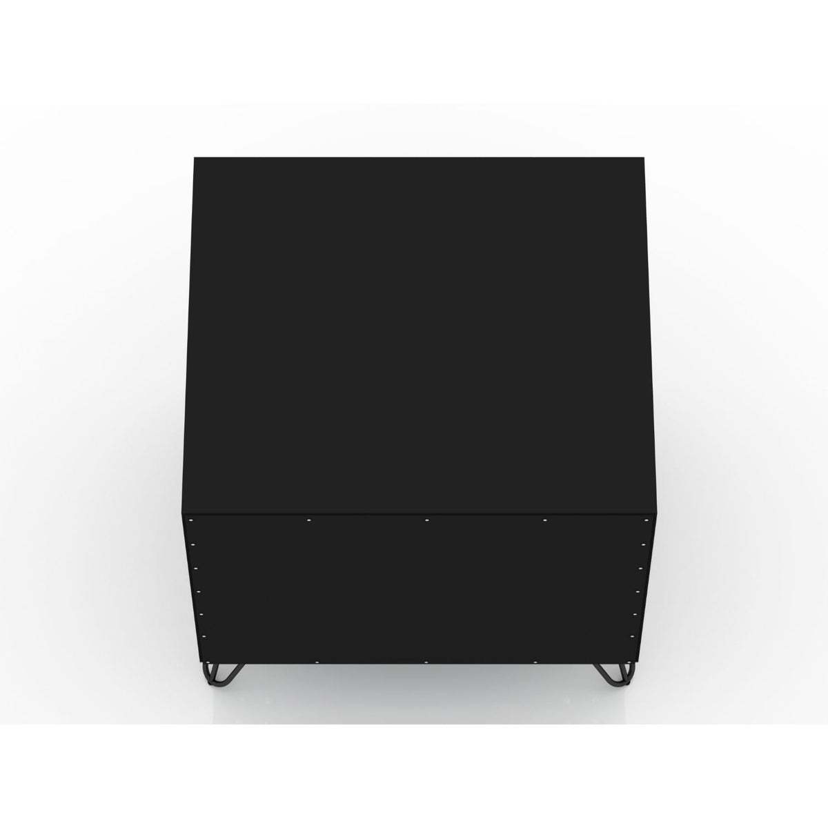 2 Drawer Nightstand black finish with durable splayed legs by HouseOfZazla on Tampa Home & Garden Store