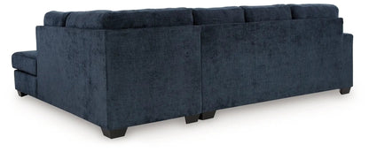 Aviemore sectional sofa blue fabric upholstery, stationary by Unique Piece Furniture on Tampa Home & Garden Store