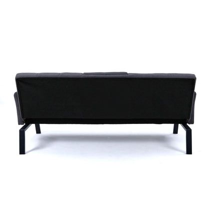 Compact Foldable Sofa Bed and Cup Holder